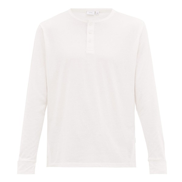 Miles Long-Sleeve Henley T-shirt from Onia