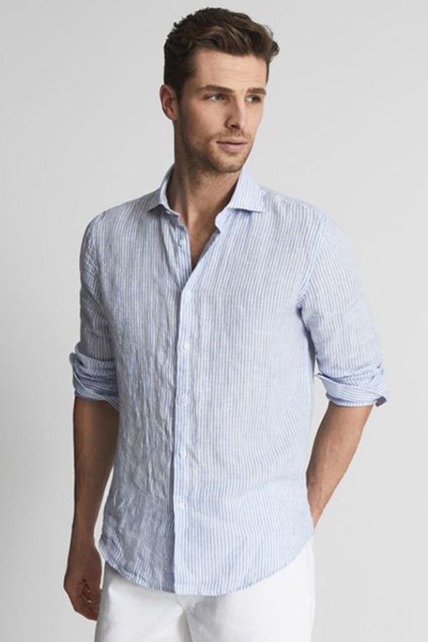 Ruban Linen Regular-Fit Shirt from Reiss