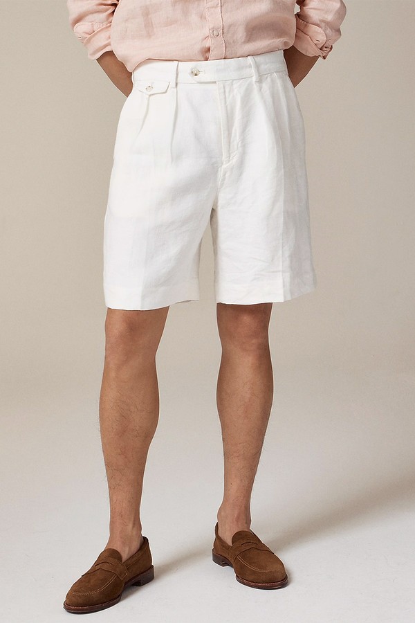Big-Fit Pleated Suit Shorts