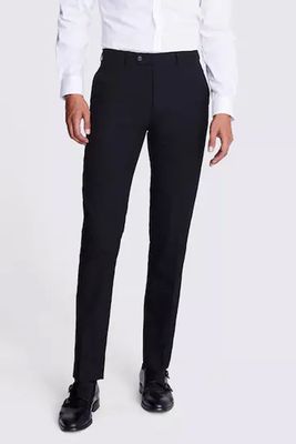 MOSS Tailored Fit Black Trousers