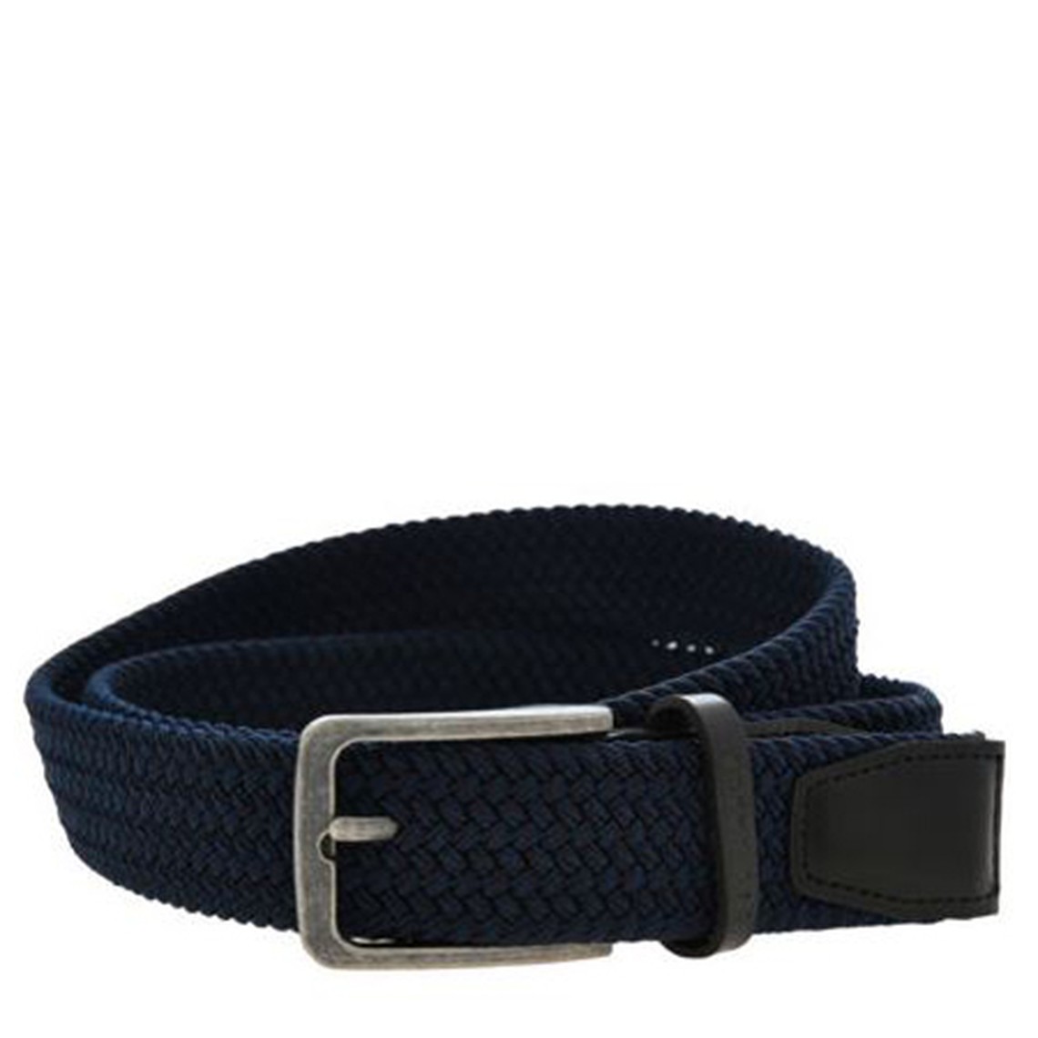 Navy Marled Elastic Belt