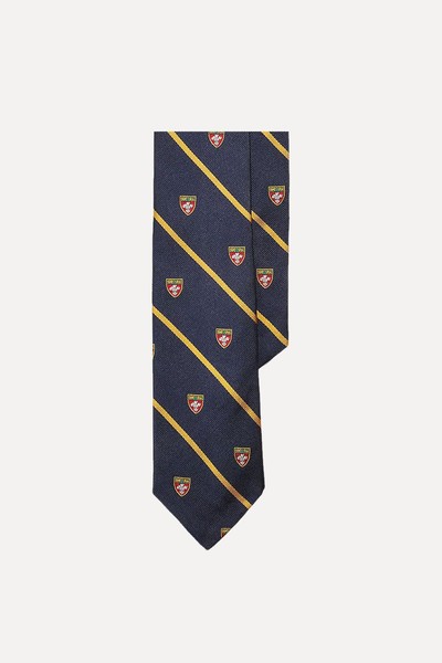 Striped Silk Narrow Repp Club Tie from Polo Ralph Lauren