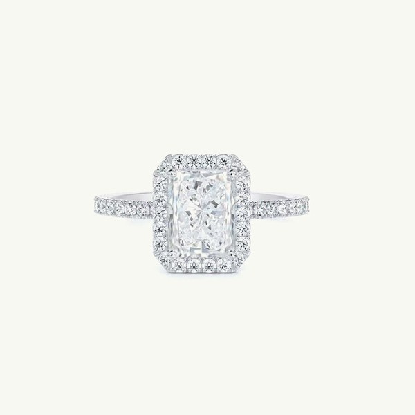 Aura Radiant-Cut Diamond Ring