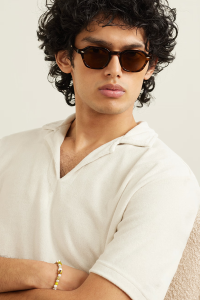 Rell Round-Frame Tortoiseshell Acetate Sunglasses, £510 | Mr Leight