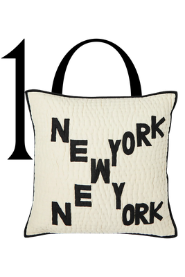 New York Quilted Pillow from Bongusta