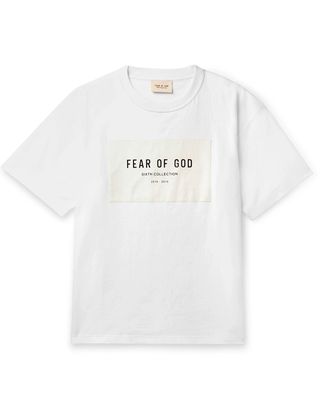 Main Oversized Logo Appliqued Cotton Jerset T-Shirt, £325 | Fear Of God