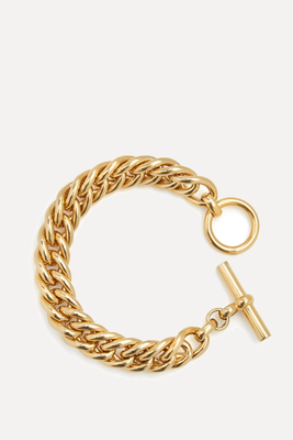 Medium Gold Curb Link Bracelet from Tilly Sveaas