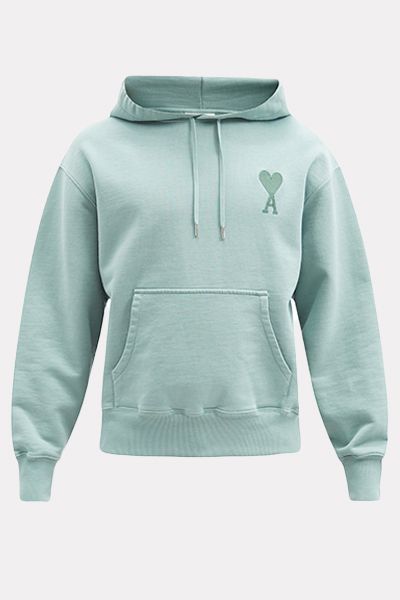 Logo Cotton Jersey Hooded Sweatshirt from AMI