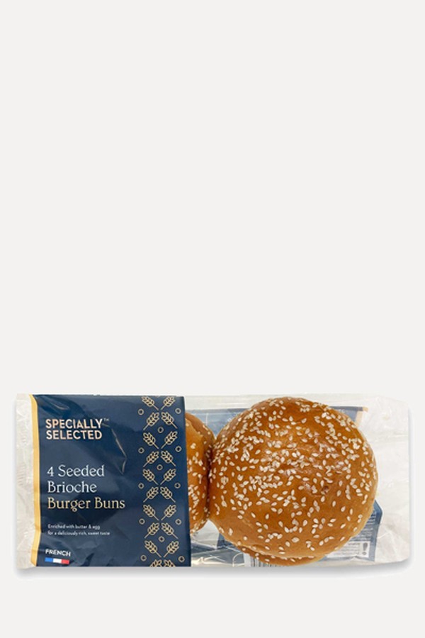 Sliced Seeded Brioche Burger Buns from Specially Selected