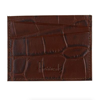 Crocodile-Embossed Leather Cardholder from Harrods