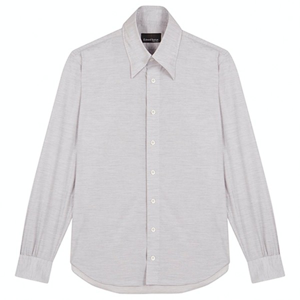 Melange Hidden Button Down Shirt from Edward Sexton