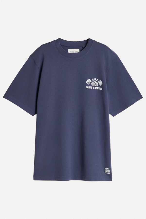 Pure Cotton Parts & Service Print T-Shirt 