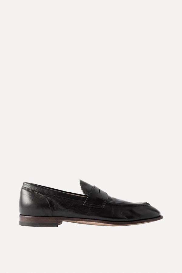 Solitude Leather Penny Loafers from Officine Creative