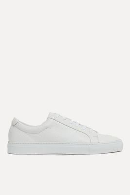 Luca Tumbled Leather Trainers from Reiss