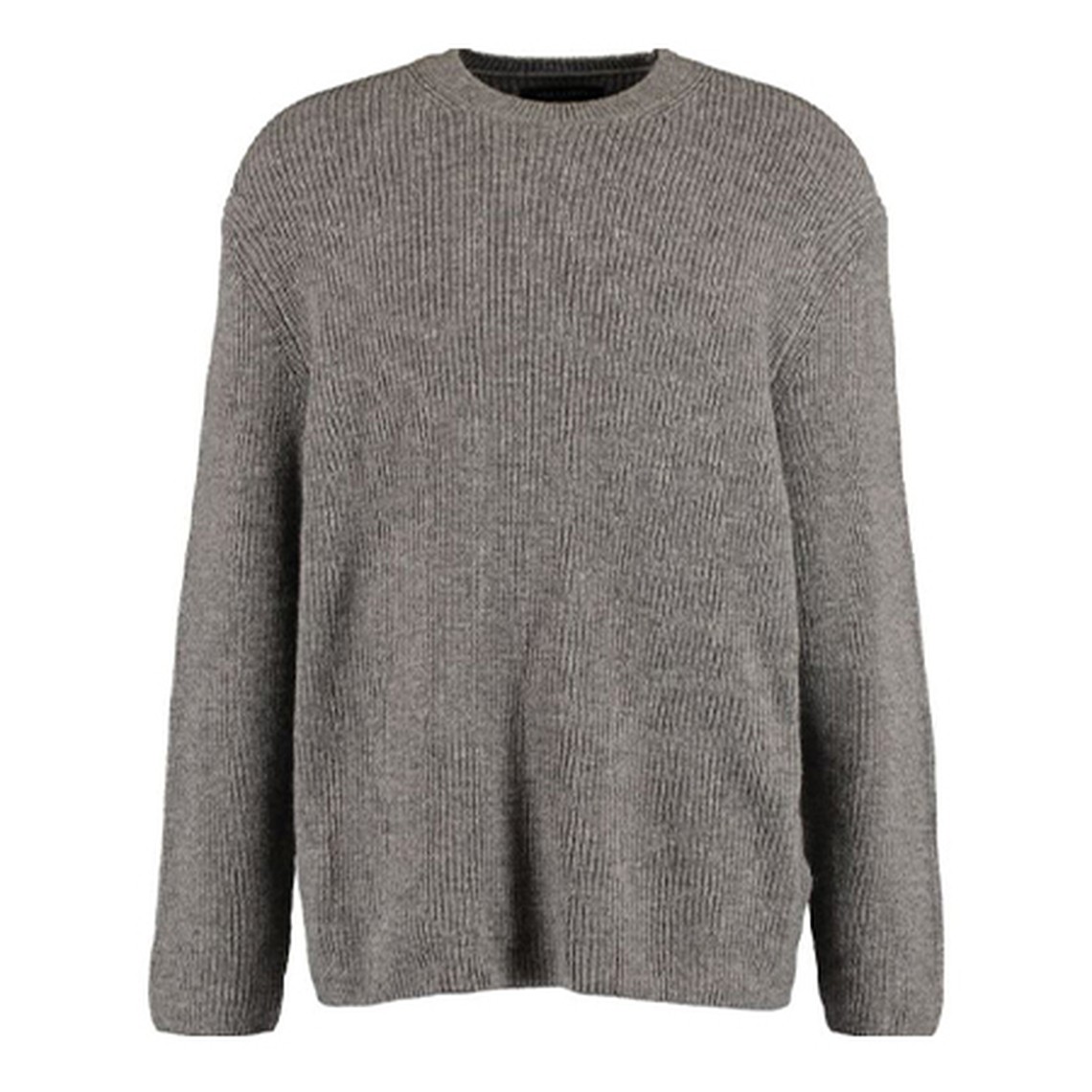 Grey Wool Blend Jensen Crew Jumper