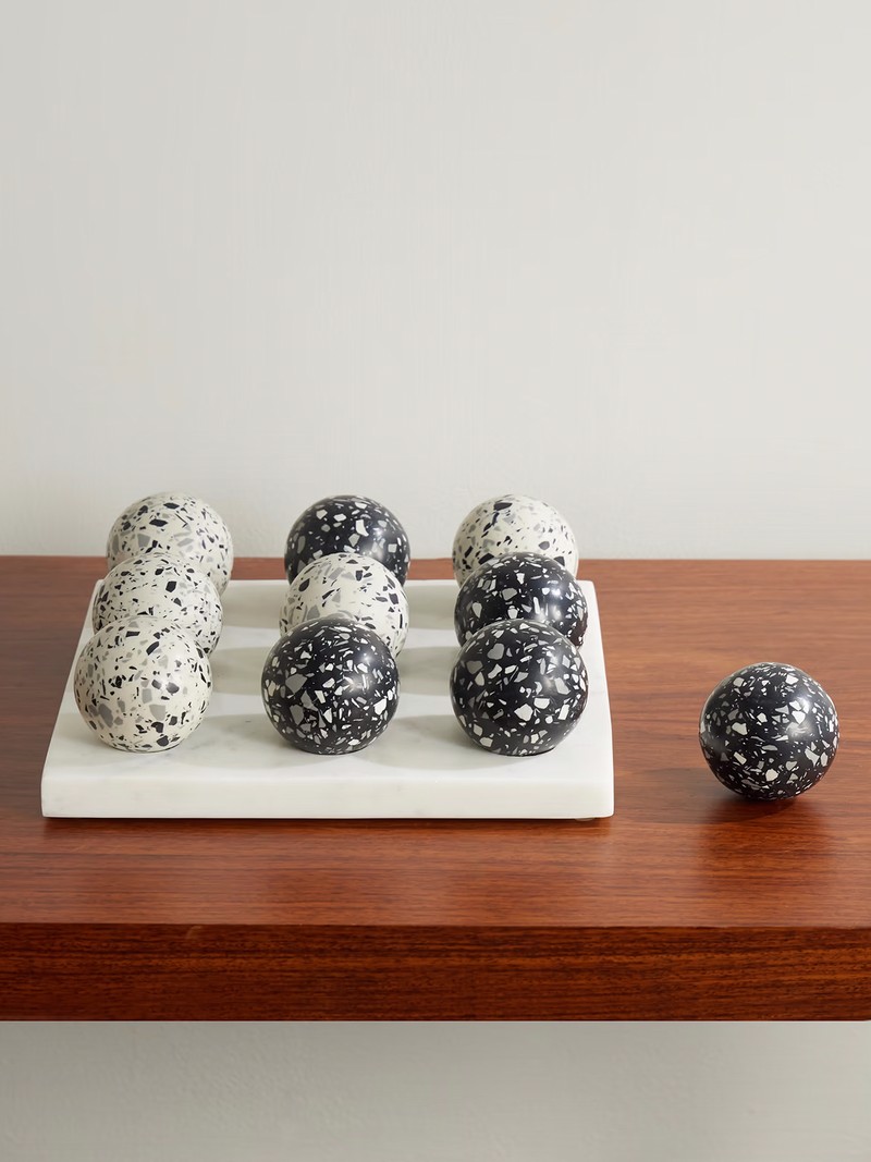 Pietra Stone Tic-Tac-Toe Set 