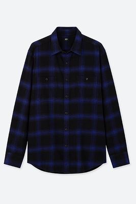 Flannel Regular Fit Checked Shirt from Uniqlo