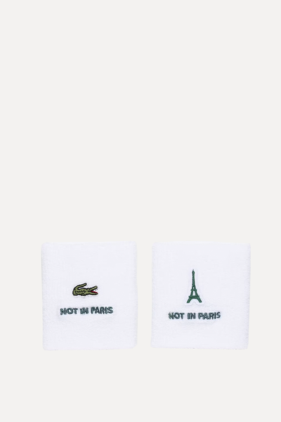 Not In Paris Sweatbands from High Snobiety X Lacoste