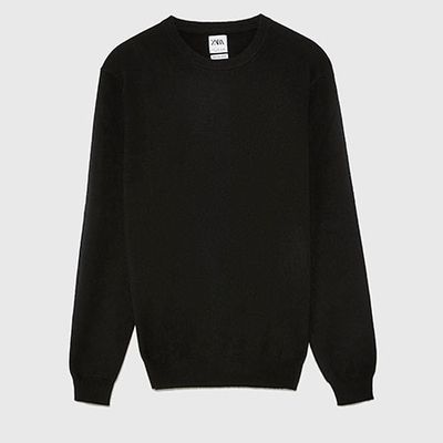 Round Neck Cashmere Sweater from Zara