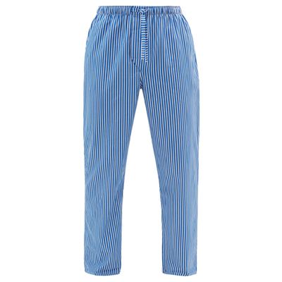 Royal Striped Cotton Pyjama Trousers from Derek Rose