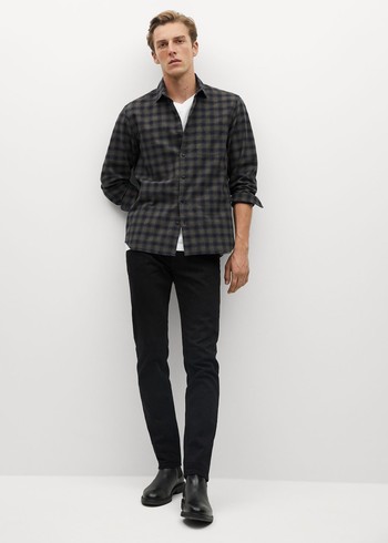 Regular Fit Checked Flannel Shirt, £59.99 | Mango