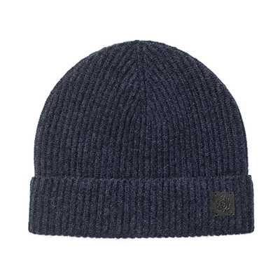 Ribbed Watchman Wool Blend Hat from Johnstons Of Elgin