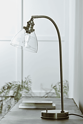 Domed Glass Desk Lamp from Cox & Cox