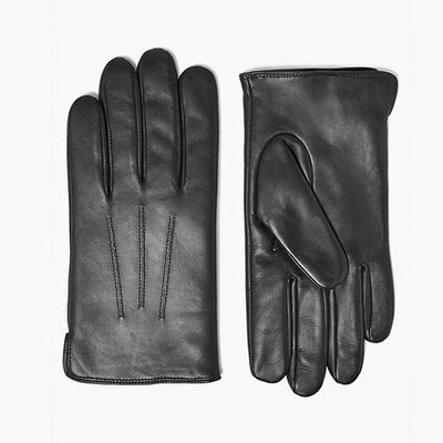 Leather Gloves with Thermowarmth