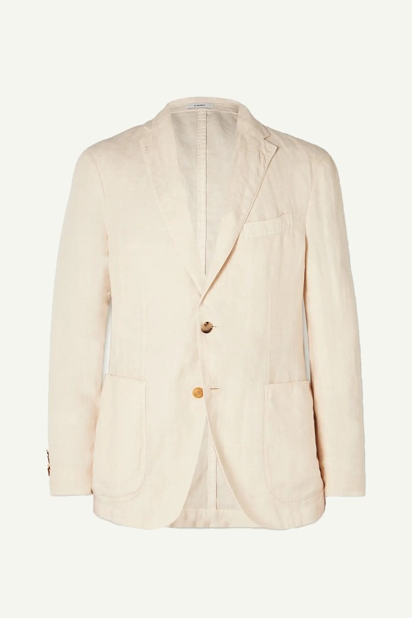 Unstructured Linen Suit Jacket from BOGLIOLI