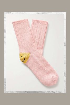 Intarsia Cotton-Blend Socks from KAPITAL