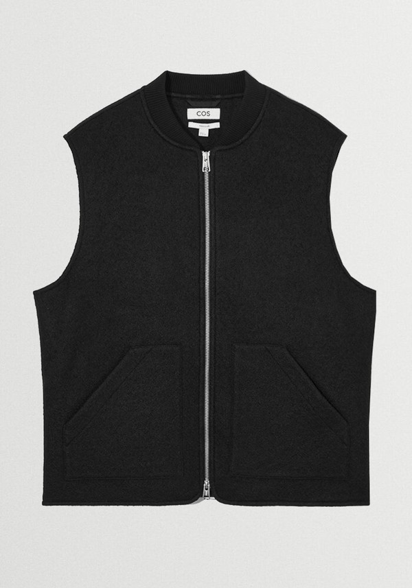 Boiled-Wool Gilet from COS