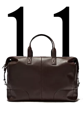 Leather Bowling Bag from Massimo Dutti