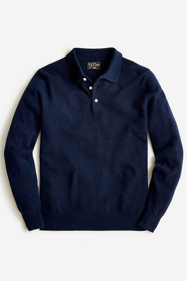 Cashmere Collared Sweater-Polo