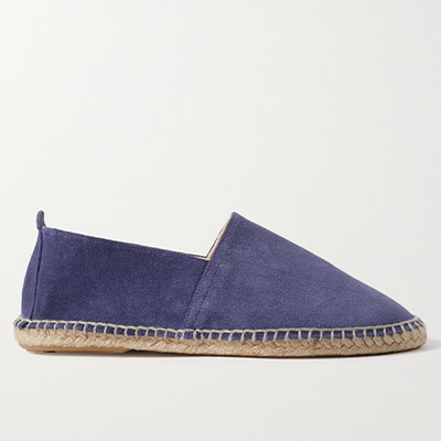 Suede Espadrilles Blue from Anderson & Sheppard