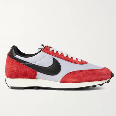 Daybreak Leather-Trimmed Suede And Mesh Sneakers from Nike