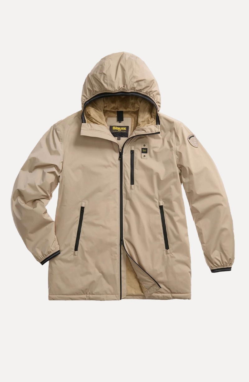 Taped Jacket With Eco Fur Jarvis