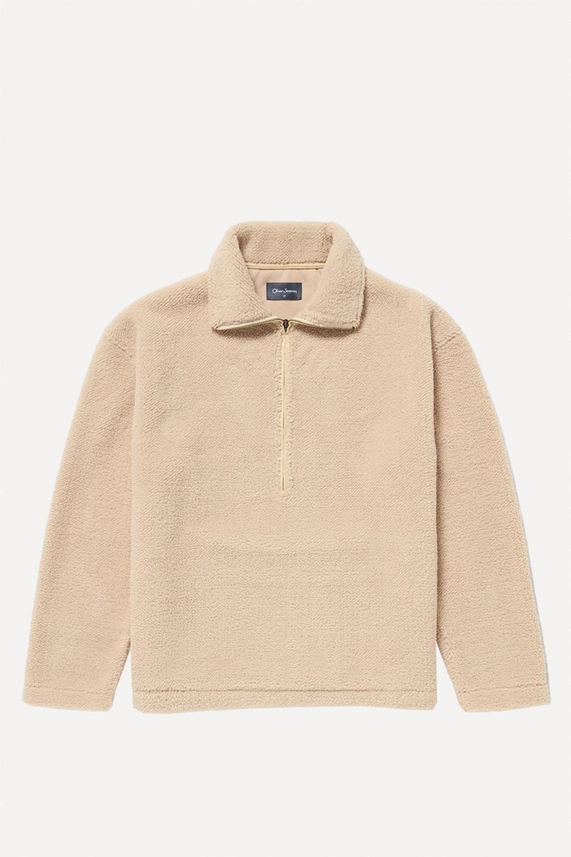 Fusela Heavy Weight Half Zip Fleece from Oliver Sweeney