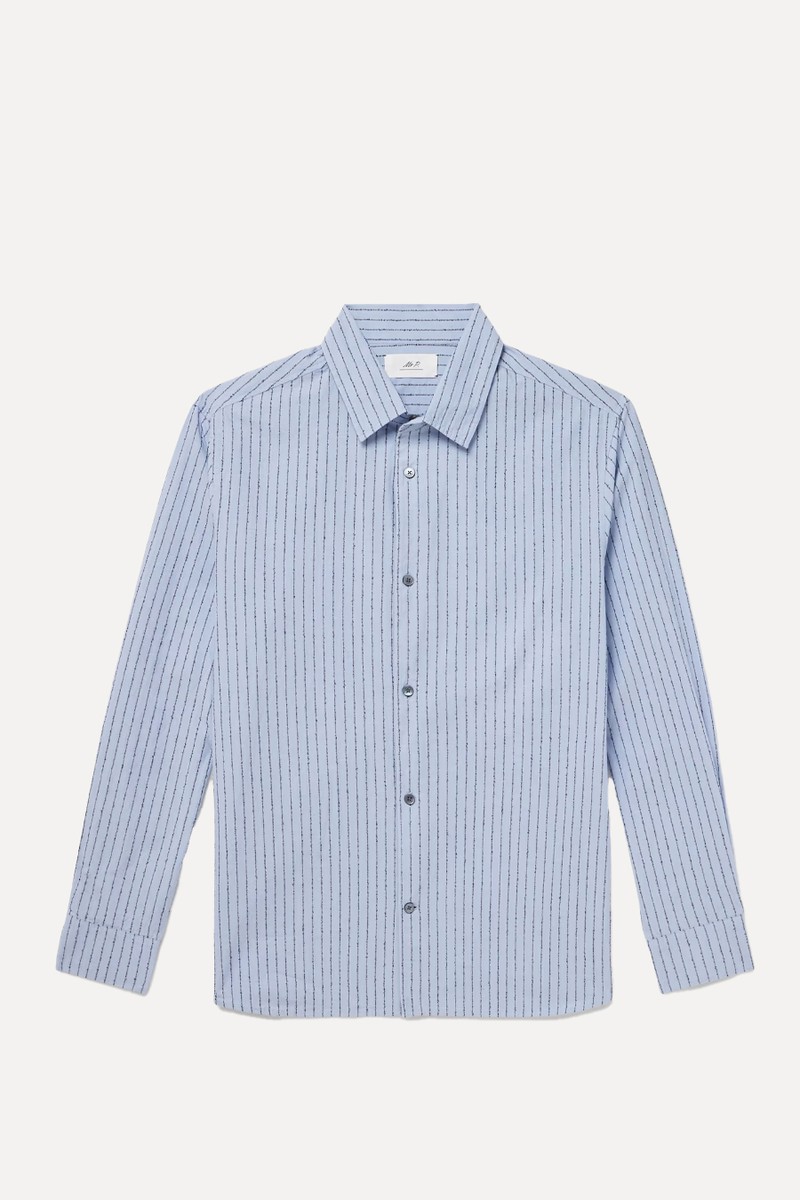 Striped Cotton-Blend Shirt