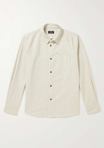 Victor Striped Cotton-Blend Shirt