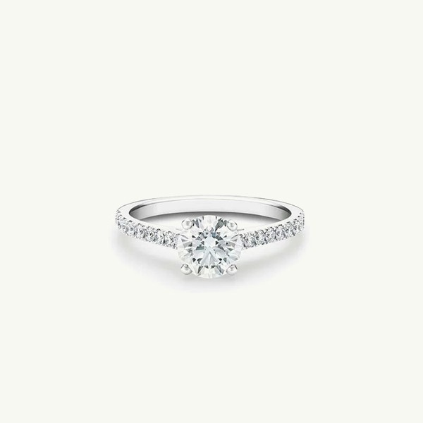 DB Classic Pavé Round Brilliant Diamond Ring