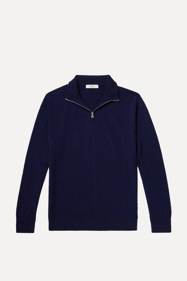 James Cashmere Half-Zip Sweater from MR P.