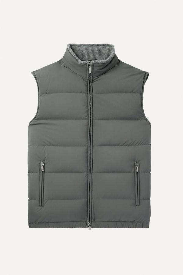 Slim-Fit Quilted Rain System® Shell Down Gilet from Thom Sweeney