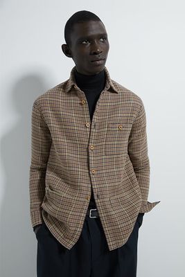 Double Faced Check Overshirt
