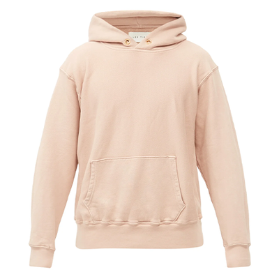 Brushed-back cotton hooded sweatshirt from Les Tien