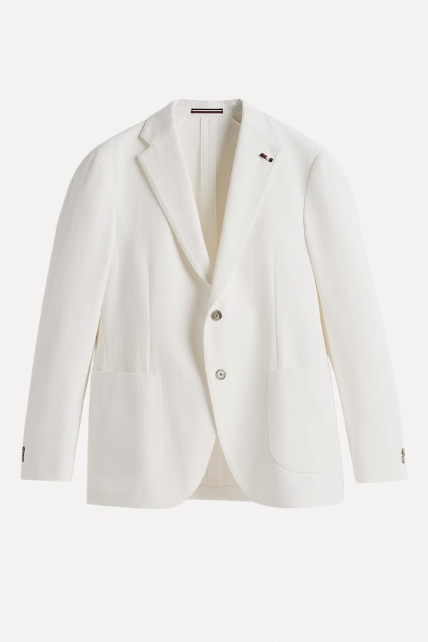 Regular Fit Twill Single Breasted Blazer