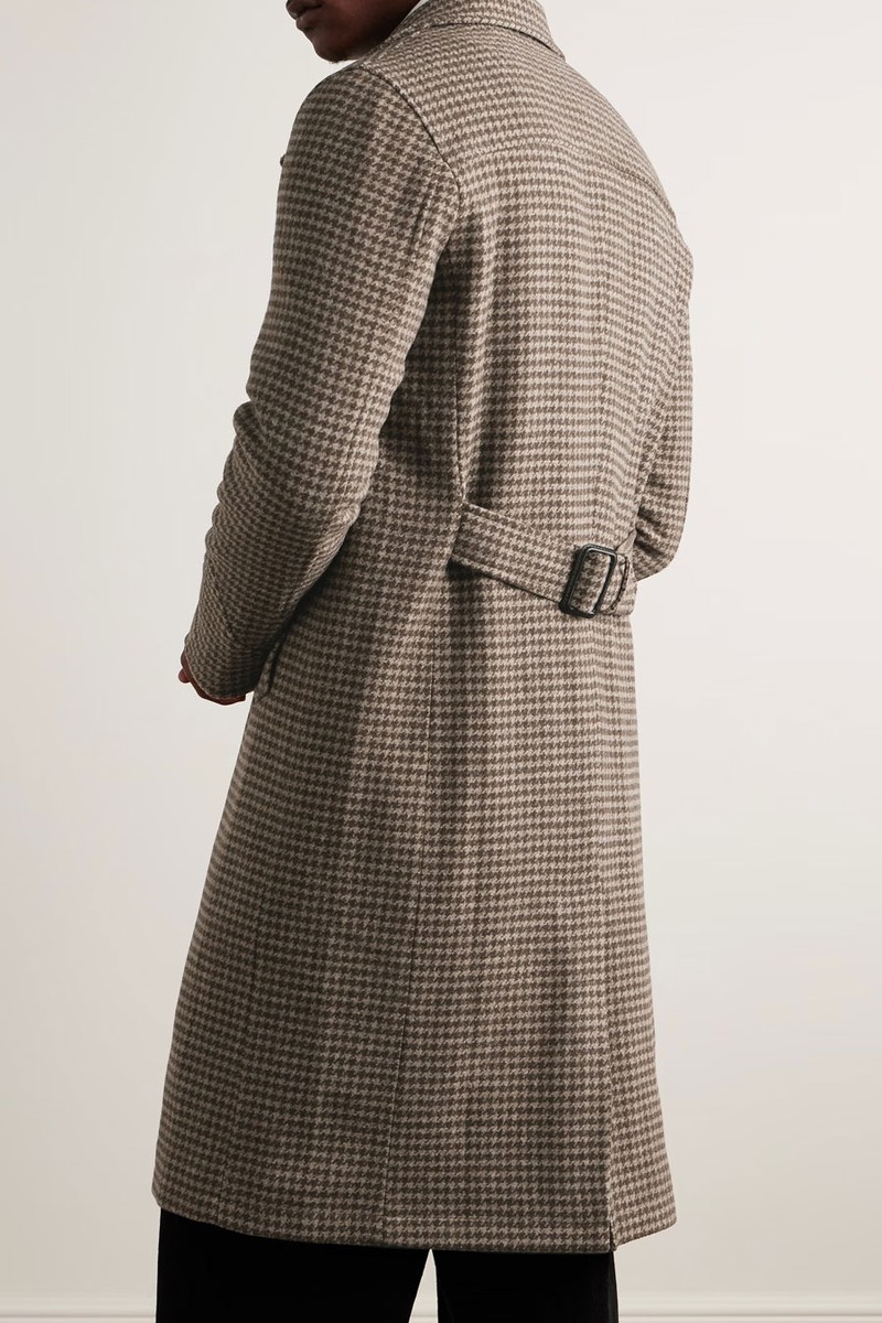 Big Double-Breasted Houndstooth Wool Coat from Oliver Spencer