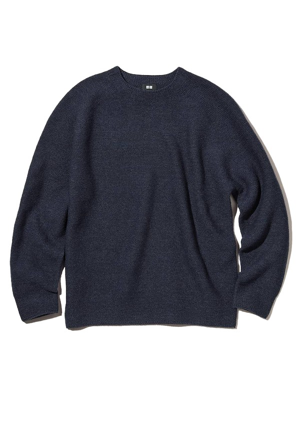 3D Knit Seamless Crew Neck Jumper