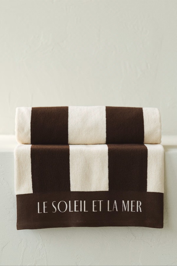 Striped Cotton Beach Towel