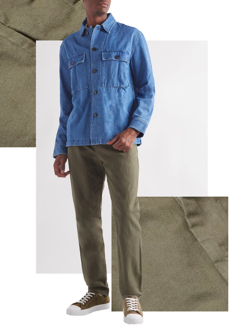 Straight-Leg Pleated Cotton and Linen-Blend Trousers, £130