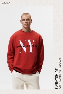 Sweatshirt With Contrast Slogan, £27.99